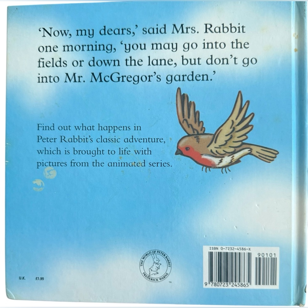 Peter Rabbit Hardcover Book - Picture 2 of 5